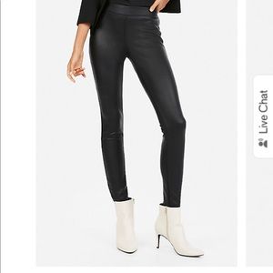 Express Faux Leather Leggings - Medium